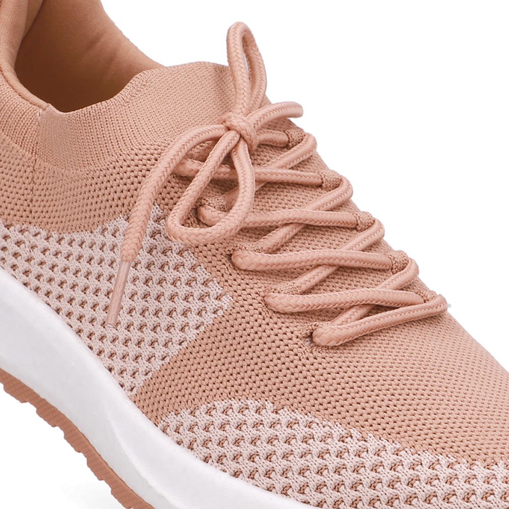 Tênis Poofy Tecido Rosa Antigo Rosa 4