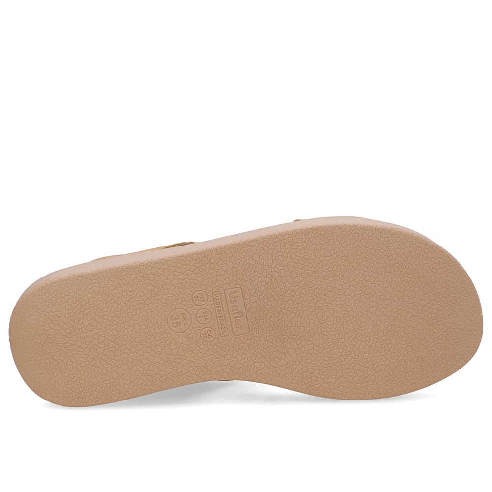 Sandália Salto Plataforma Couro Amarela Amarelo 5