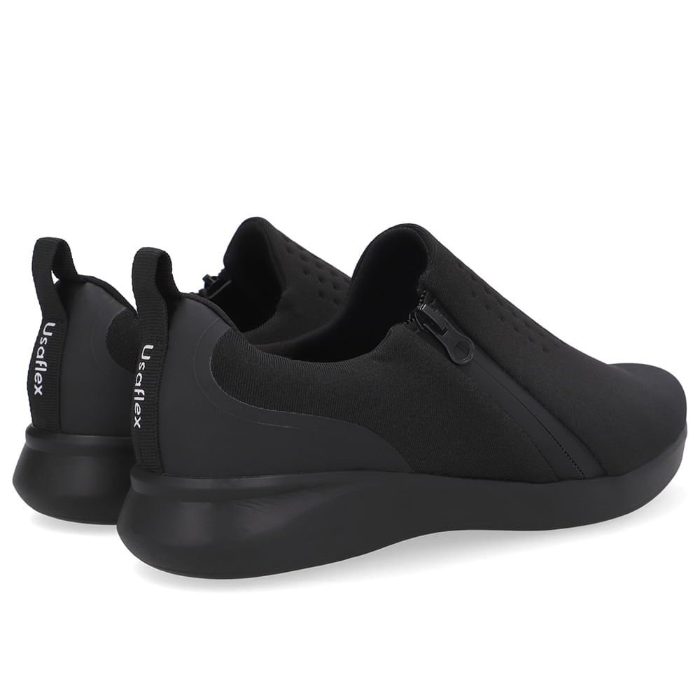 Tênis Elastano Preto Casual Preto 3