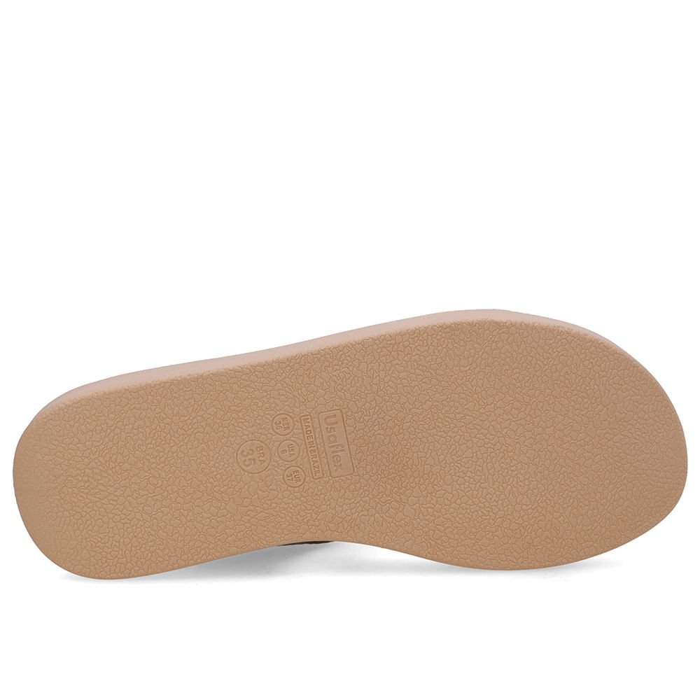 Sandália Salto Plataforma Couro Marrom Marrom 5