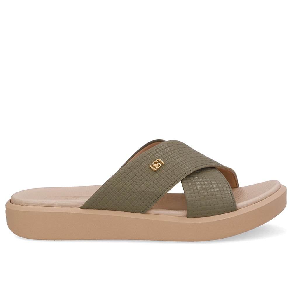 Tamanco Plataforma Couro Verde