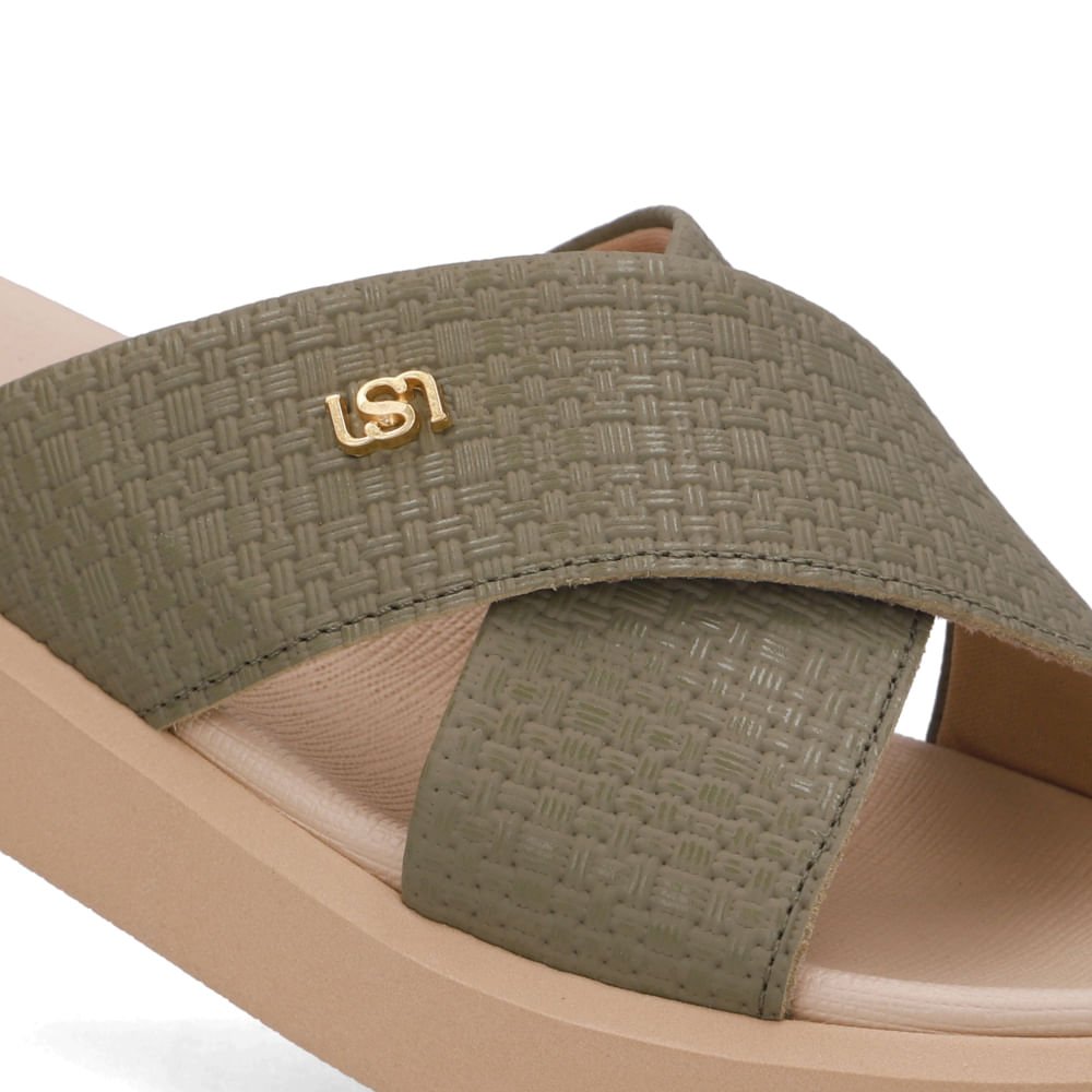 Tamanco Plataforma Couro Verde Verde 4