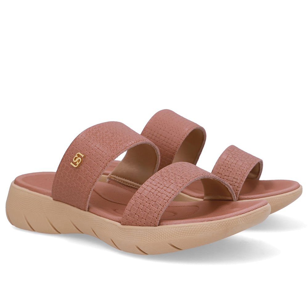 Tamanco Plataforma Couro Rosa Rosa 2