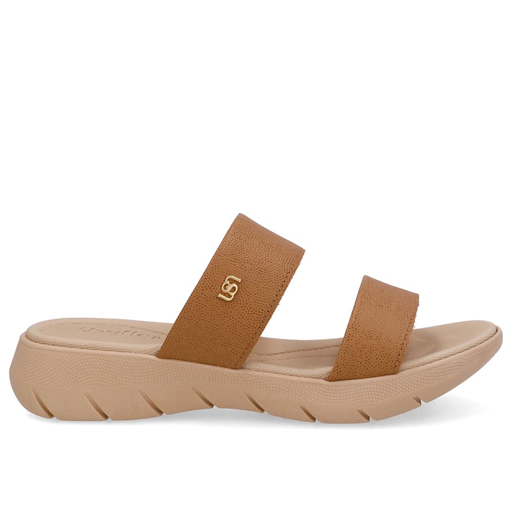 Tamanco Plataforma Couro Marrom