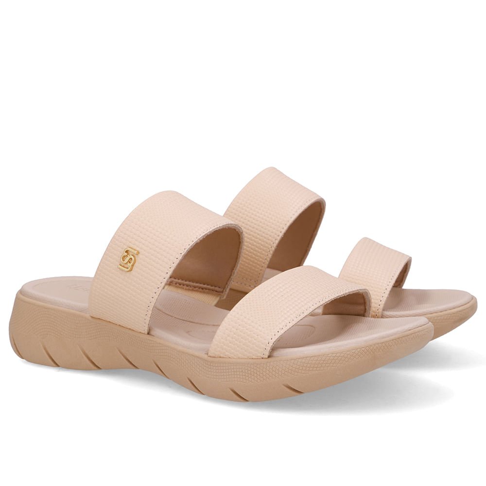 Tamanco Plataforma Couro Laranja Pêssego 2