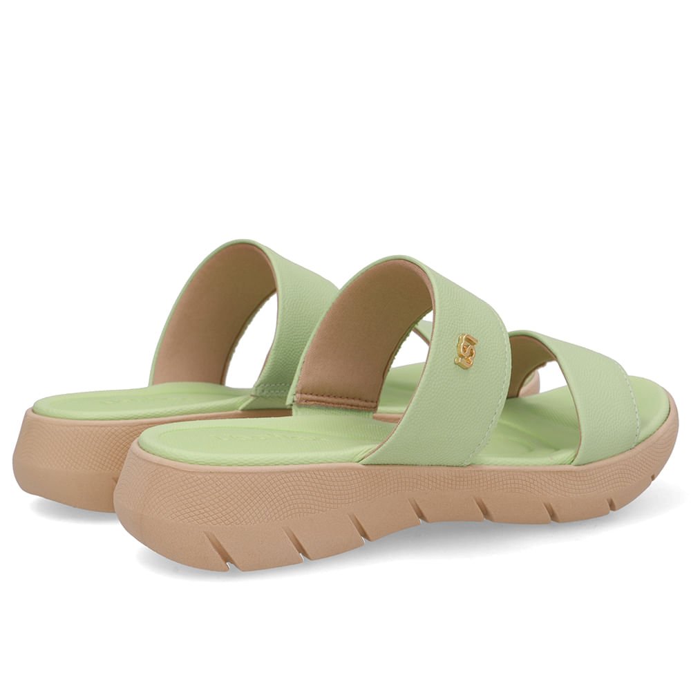 Tamanco Plataforma Couro Verde Mentolado Verde 3