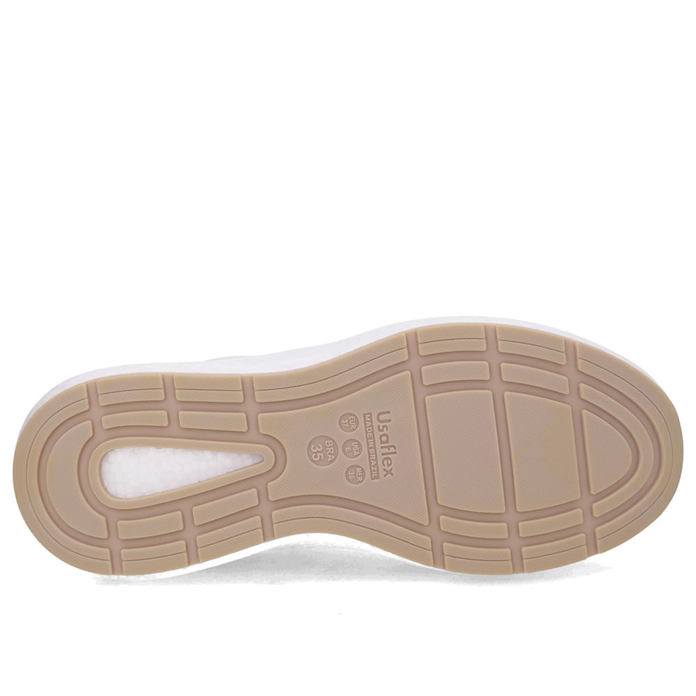 Tênis Couro Branco Casual Cadarço Branco 5