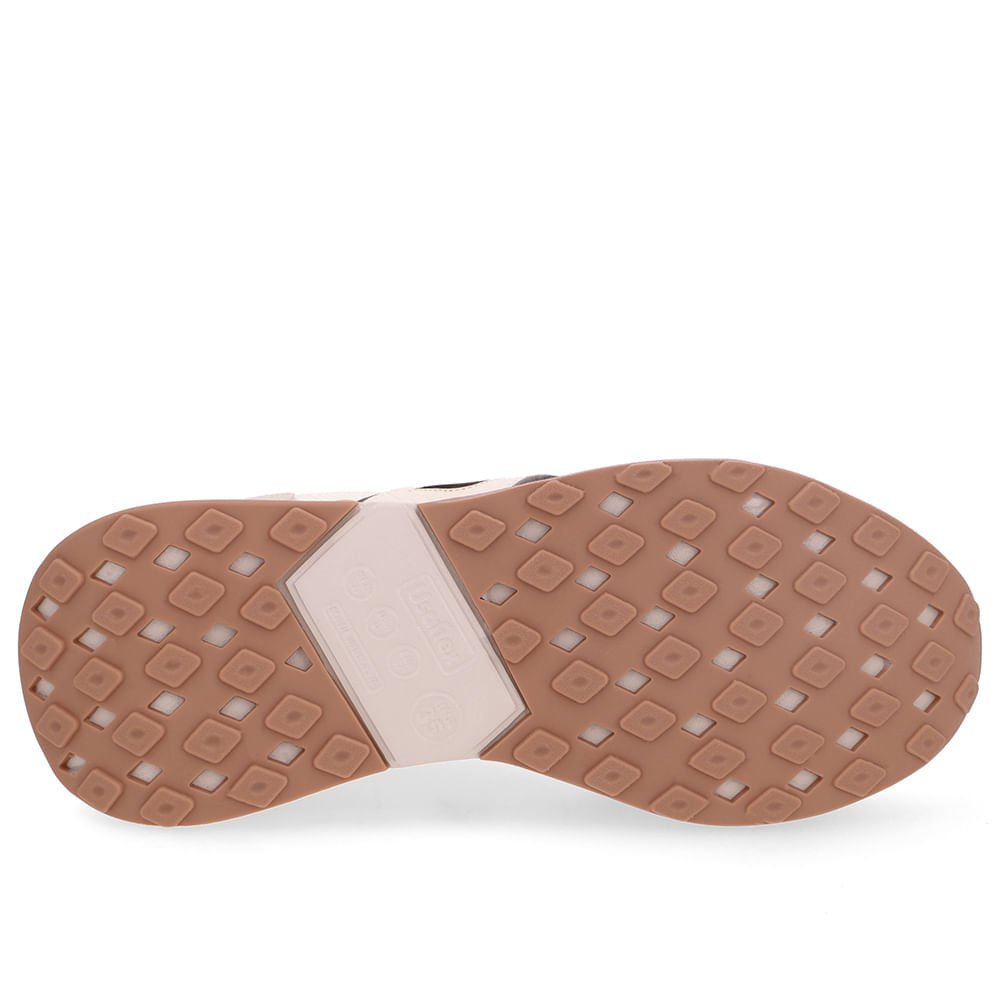 Tênis Couro Branco Marfim Lateral Tecido Monograma Branco 5