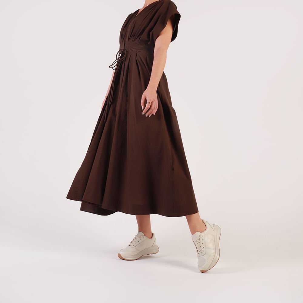 Tênis Couro Branco Marfim Monograma Branco 4