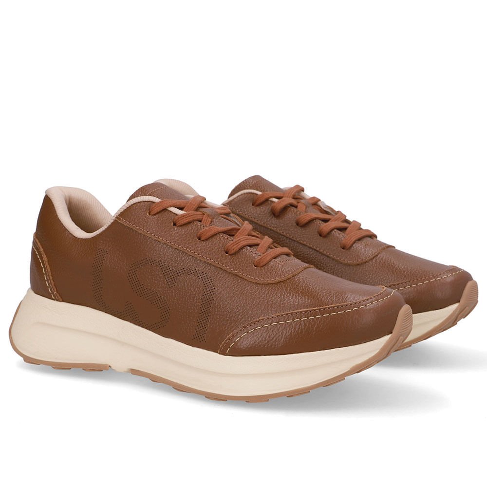 Tênis Couro Marrom Monograma Marrom 2