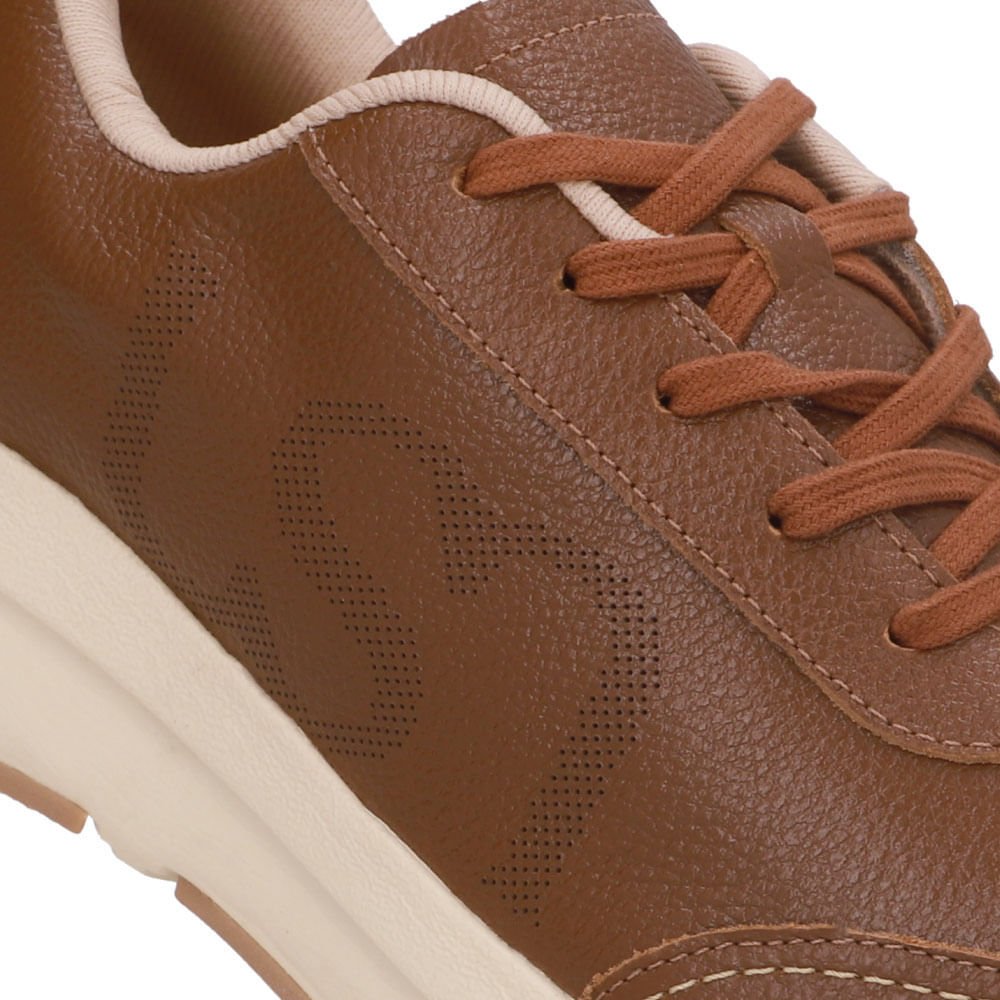 Tênis Couro Marrom Monograma Marrom 4