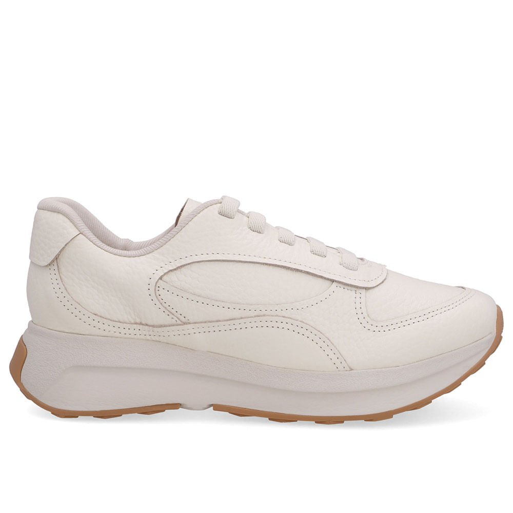 Tênis Couro Branco Marfim