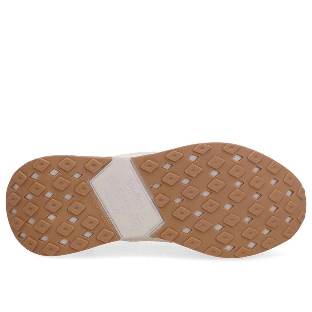 Tênis Couro Branco Marfim Branco 5