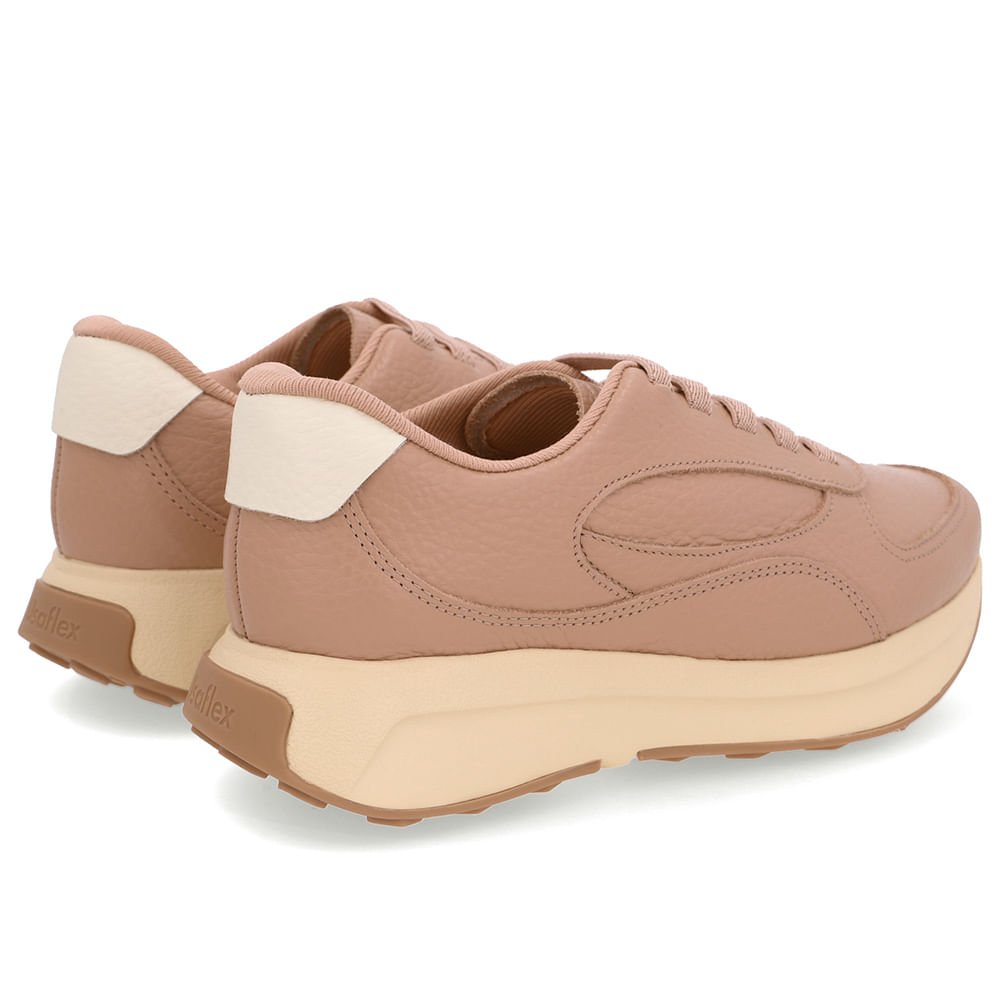 Tênis Couro Marrom Claro Marrom 3