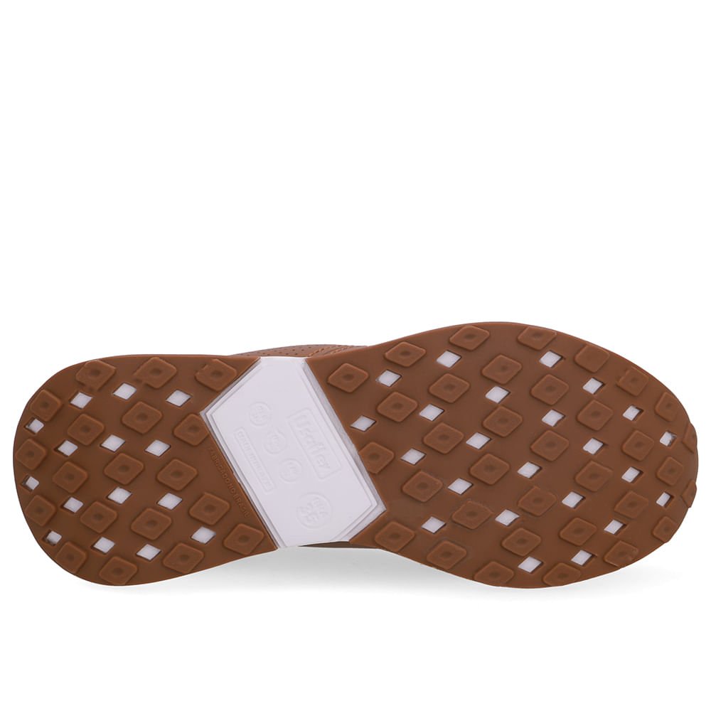 Tênis Casual Couro Marrom Canela Marrom 5
