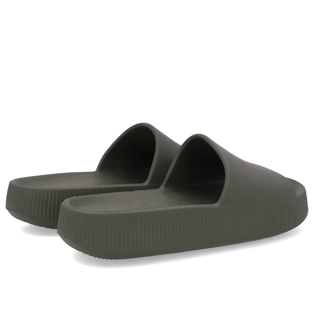 Chinelo Slide Verde Poofy Salto Plataforma Eva Verde 3