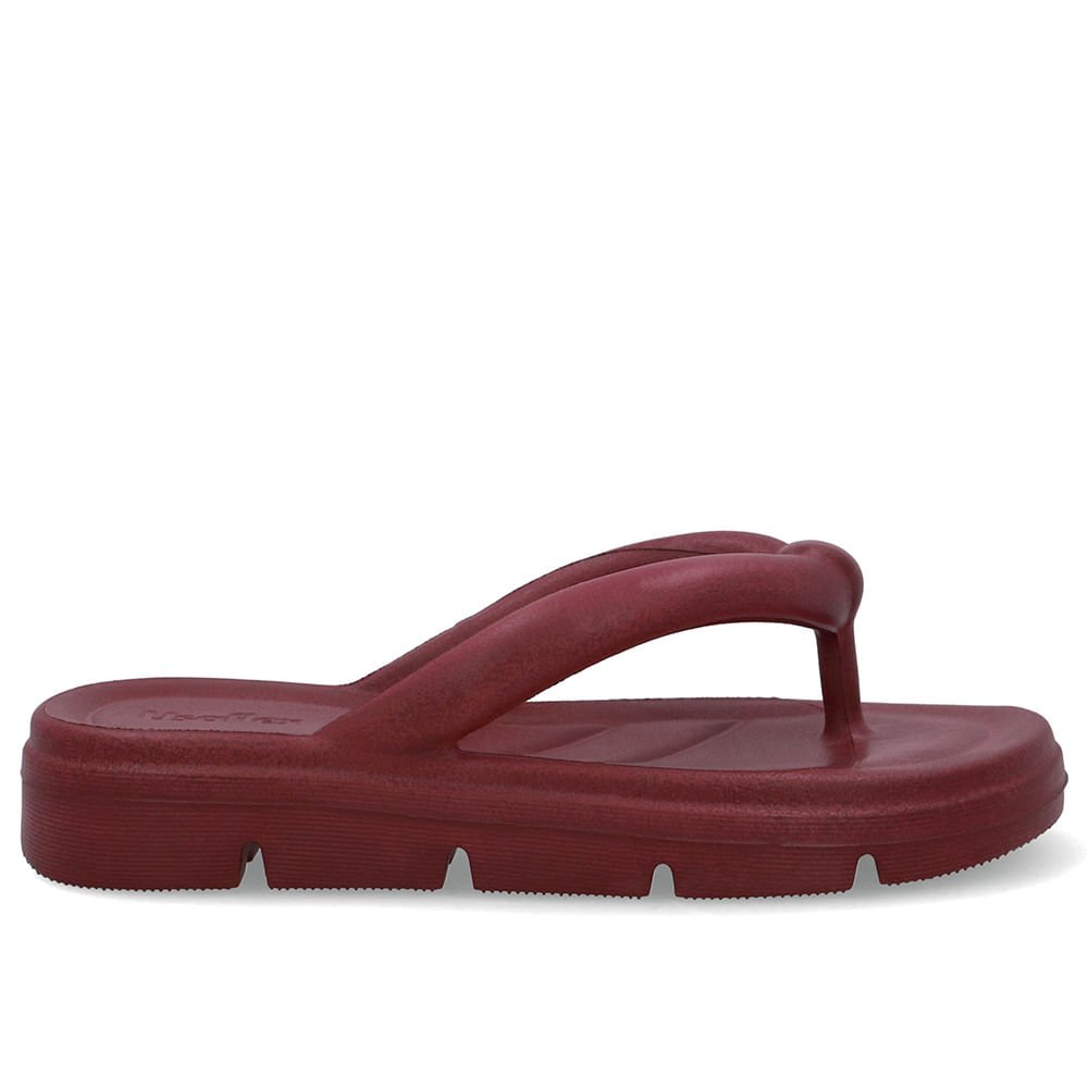 Chinelo Vermelho Poofy Plataforma Eva
