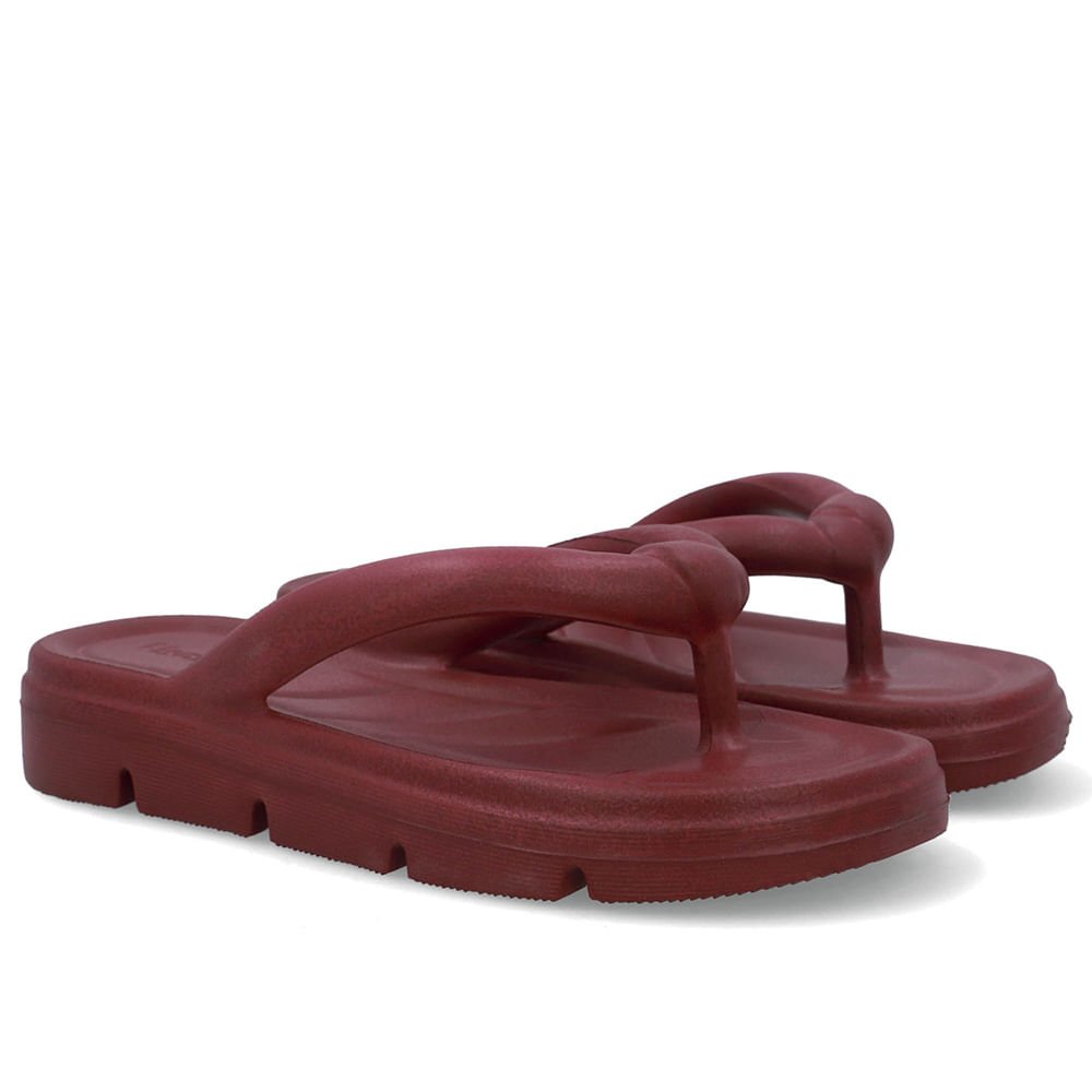 Chinelo Vermelho Poofy Plataforma Eva Vermelho 2