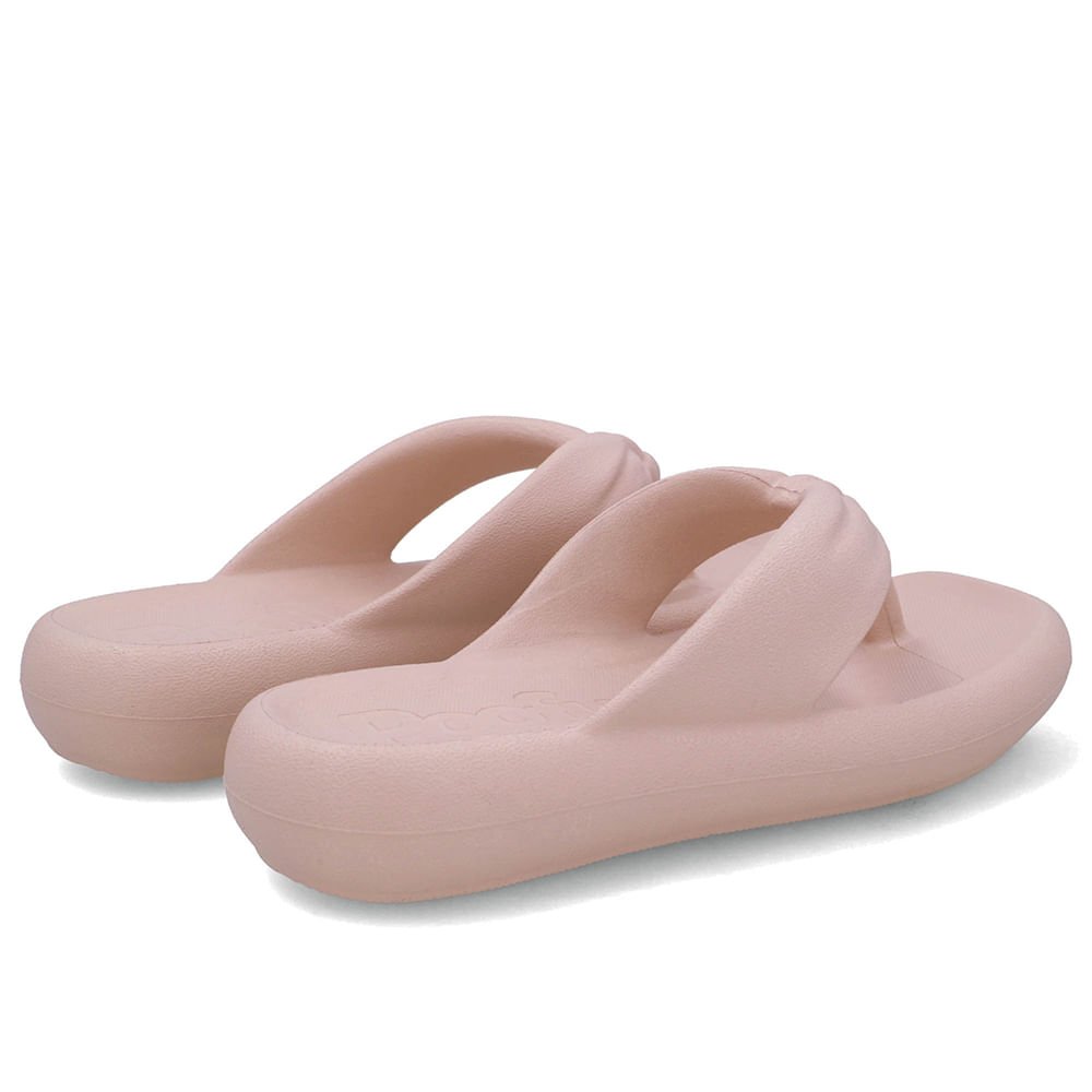Chinelo Rosa Claro Poofy Bico Quadrado Eva Rosa 3