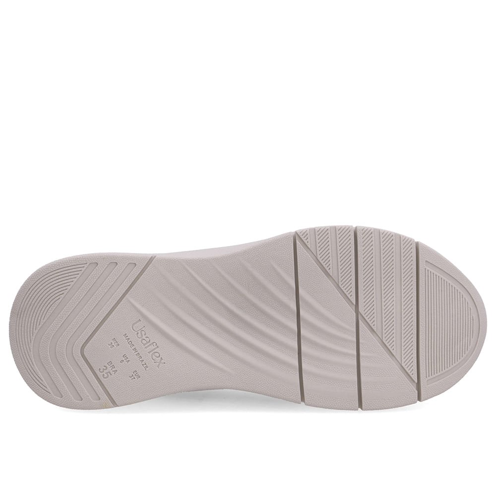 Tênis Slip On Azul Tecido Costura Enfeite Azul 5