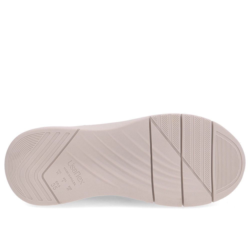 Tênis Slip On Preto Tecido Costura Enfeite Preto 5