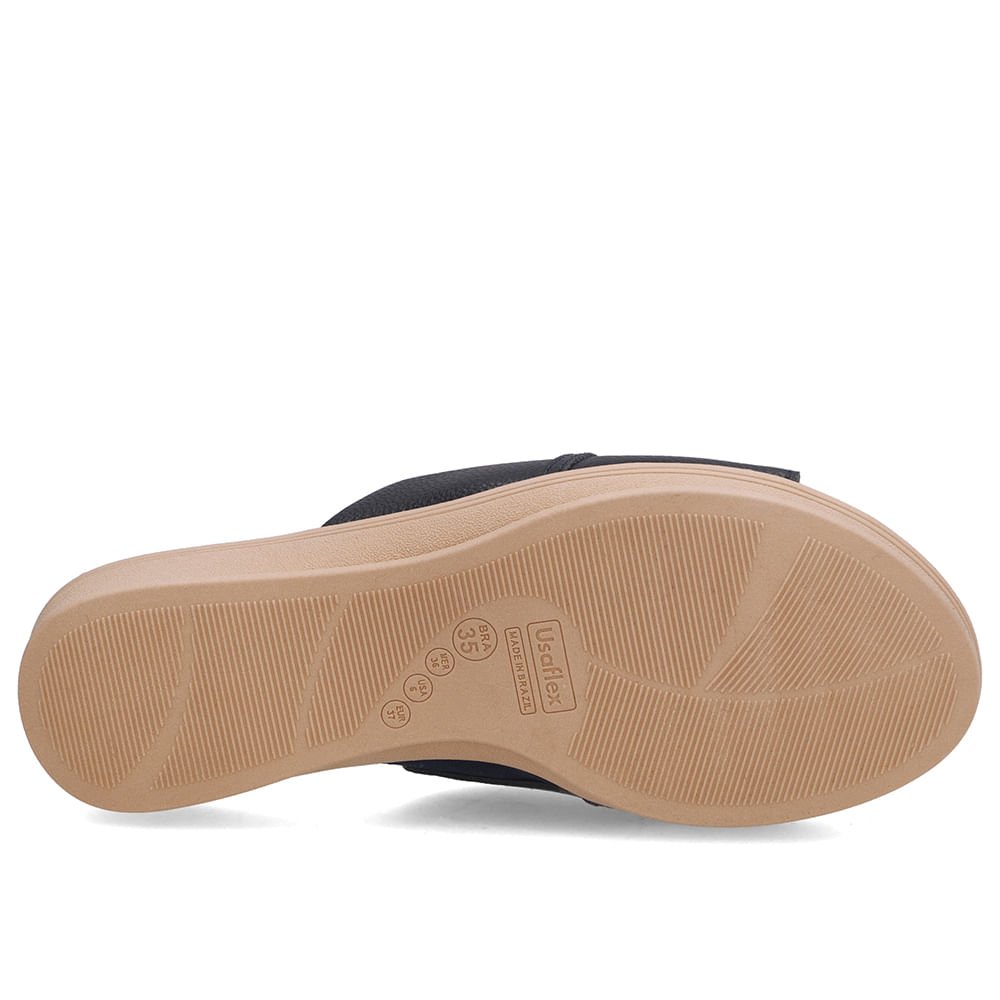 Tamanco Couro Azul Monograma Azul Marinho 5