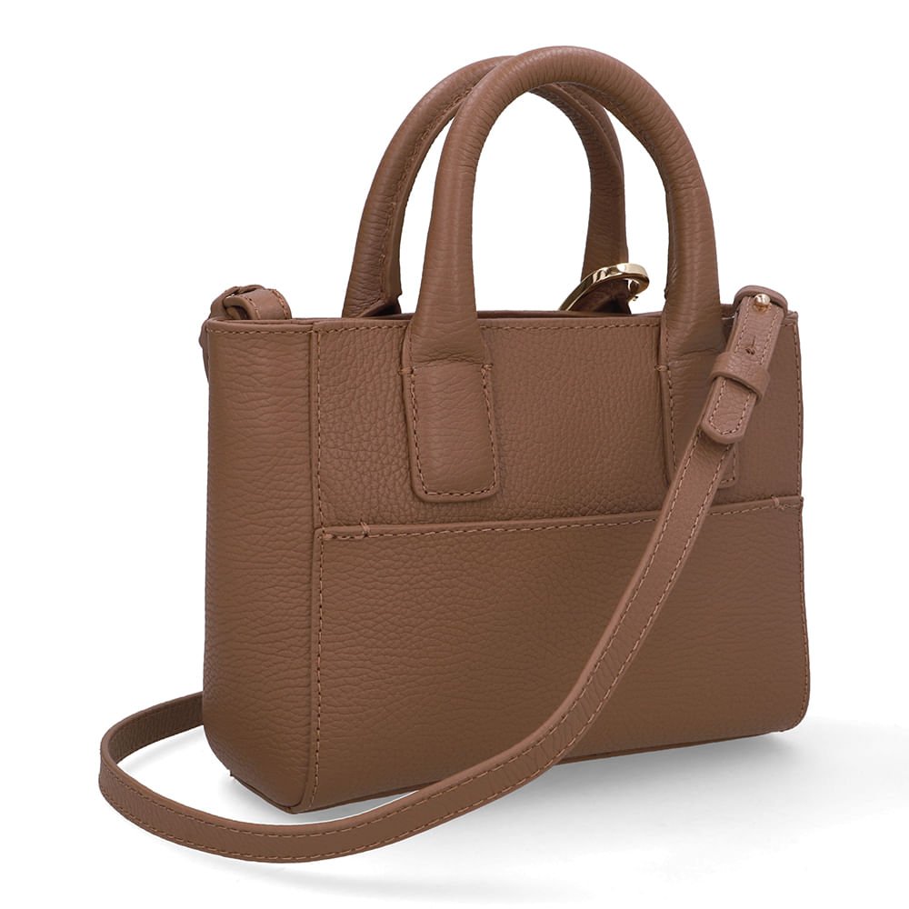 Bolsa Tote Couro Marrom Barbicacho Marrom 2
