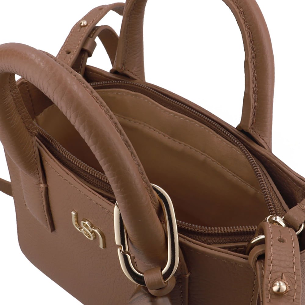 Bolsa Tote Couro Marrom Barbicacho Marrom 3