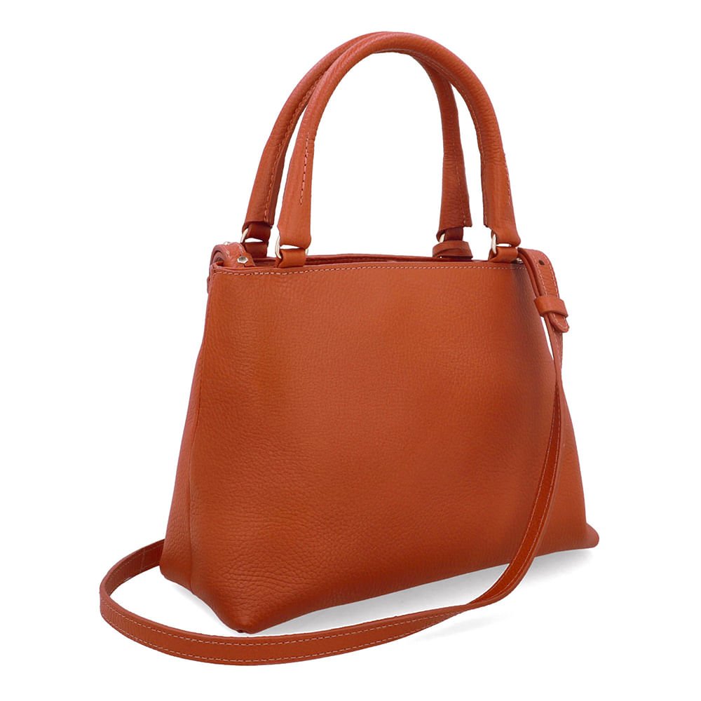 Bolsa Tote Couro Marrom Barbicacho Marrom 2