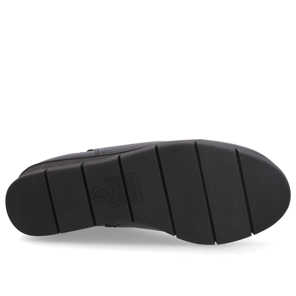 Bota Couro Preta Preto 5