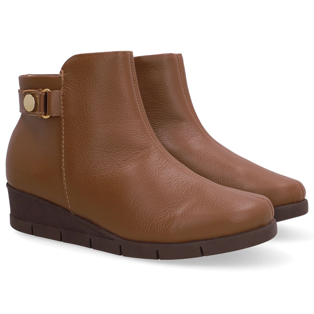 Bota Couro Marrom Marrom 2