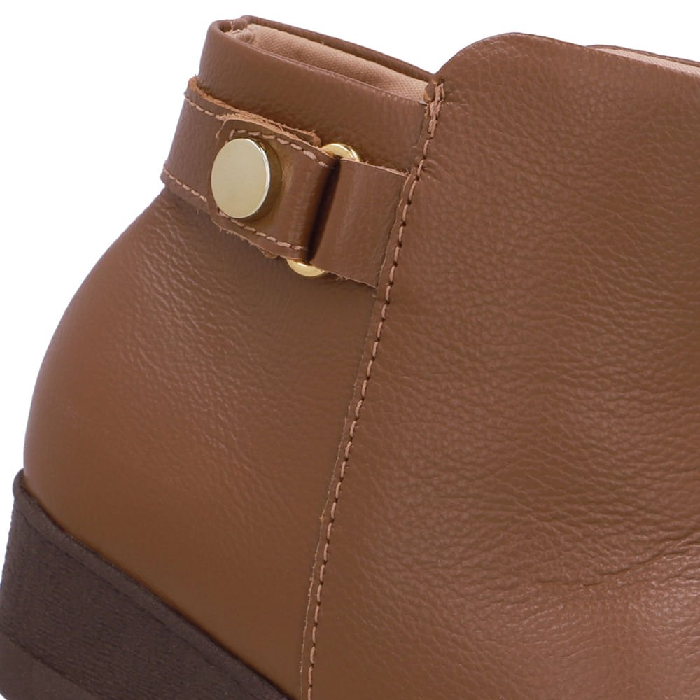 Bota Couro Marrom Marrom 4