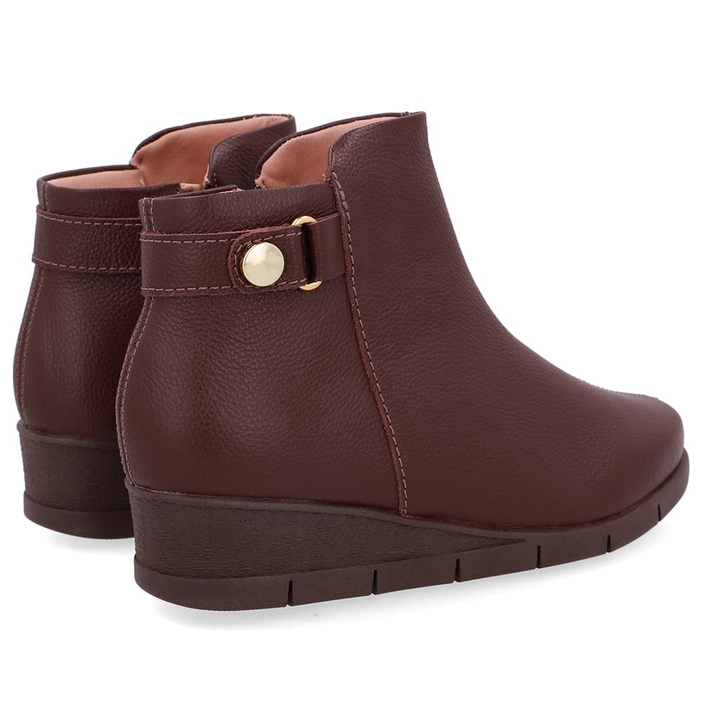 Bota Couro Marrom Marrom 3