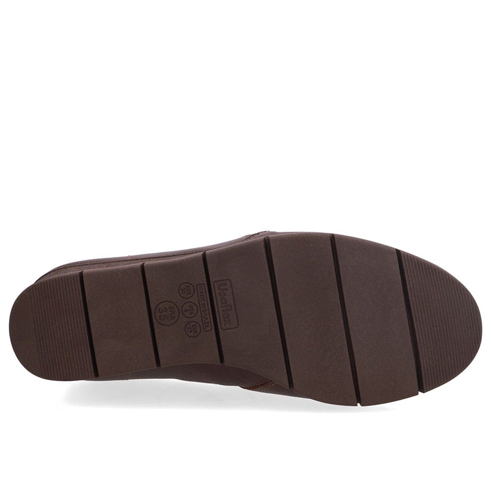 Abotinado Couro Marrom Zíper Lateral Marrom 5