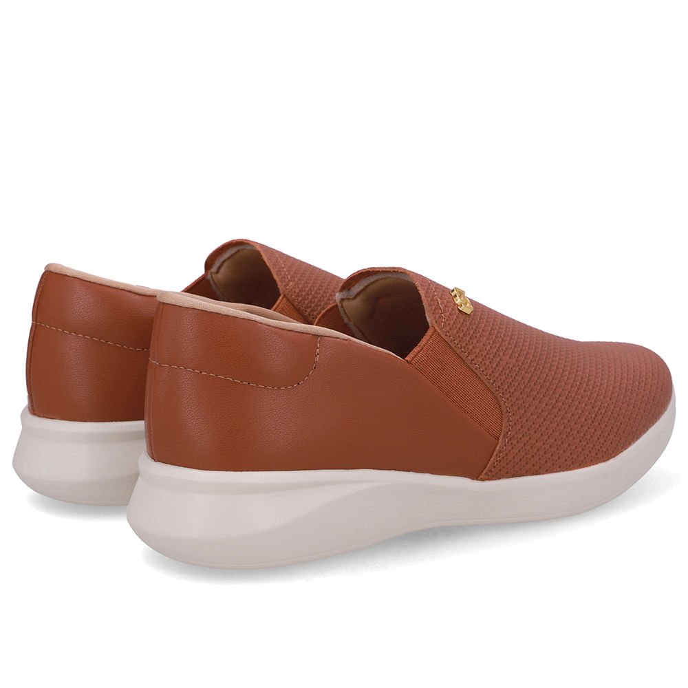 Tênis Slip On Marrom Couro Marrom 3