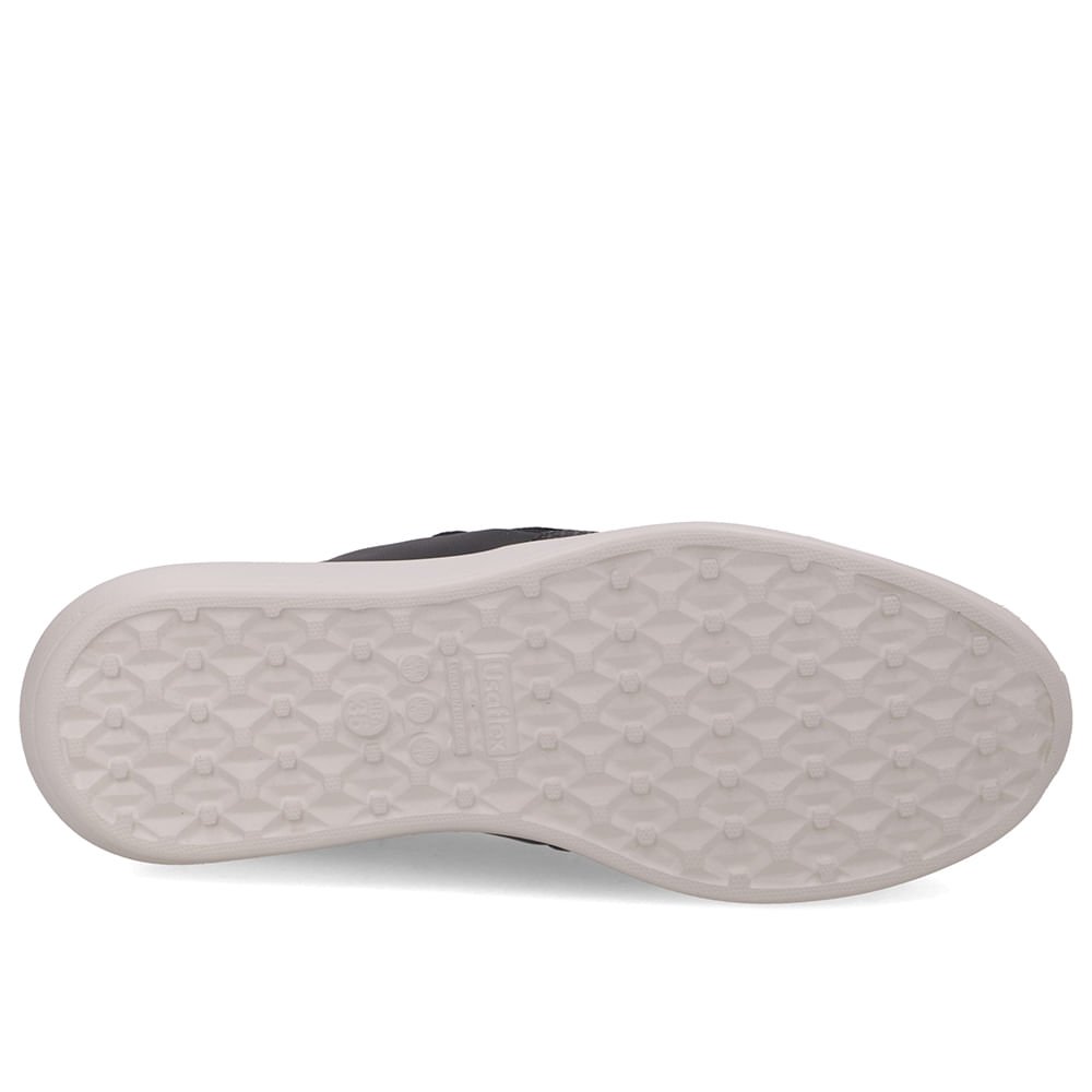 Tênis Slip On Preto Couro Preto 5