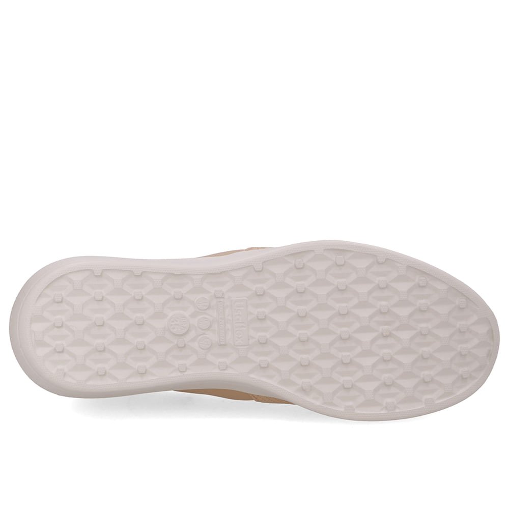 Tênis Slip On Bege Couro Bege 5