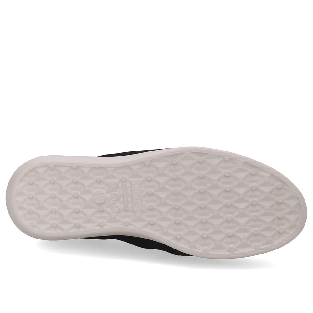 Tênis Slip On Preto Elastano Costura Preto 5