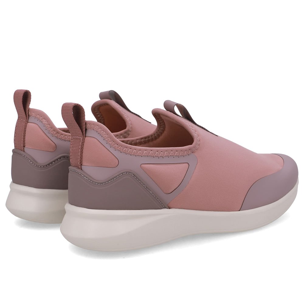 Tênis Slip On Rosa Antigo Elastano Rosa 3