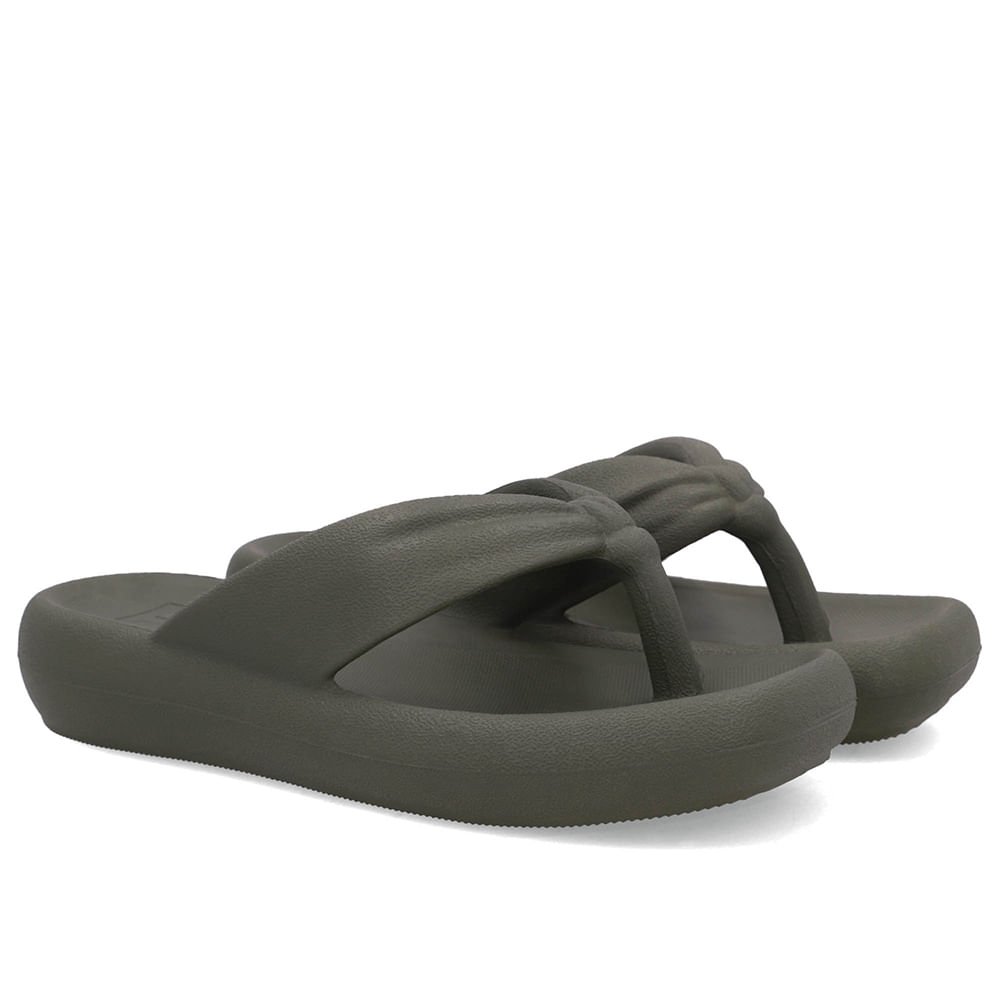 Chinelo Verde Poofy Bico Quadrado Eva Verde 2