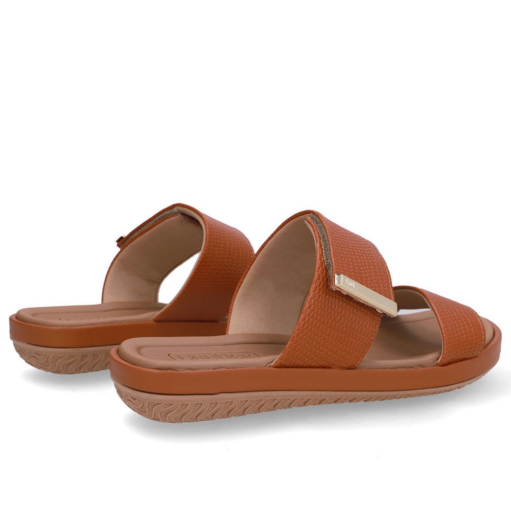 Tamanco Couro Marrom Bico Redondo Marrom 3