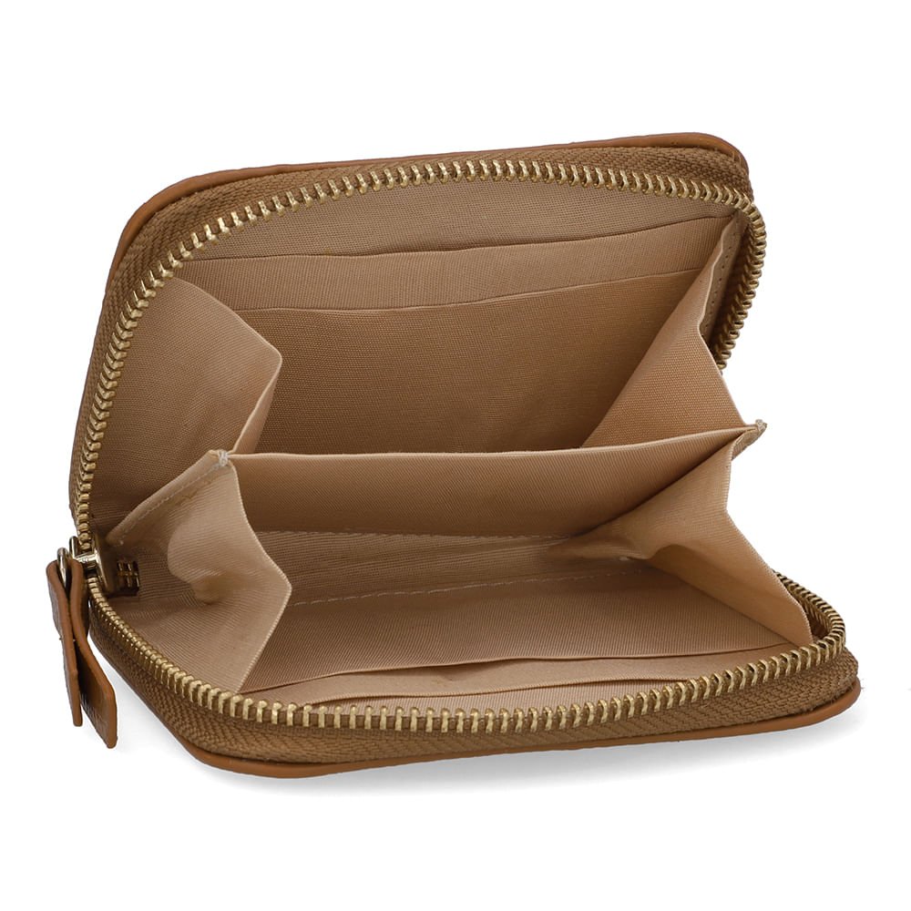 Carteira Couro Marrom Bolso Frontal Marrom 3