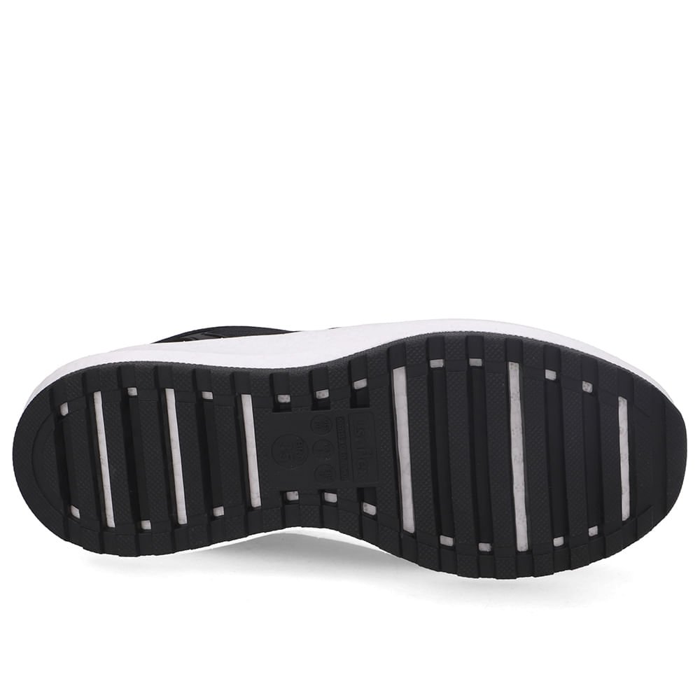 Tênis Poofy Tecido Preto Cadarço Elástico Preto 5