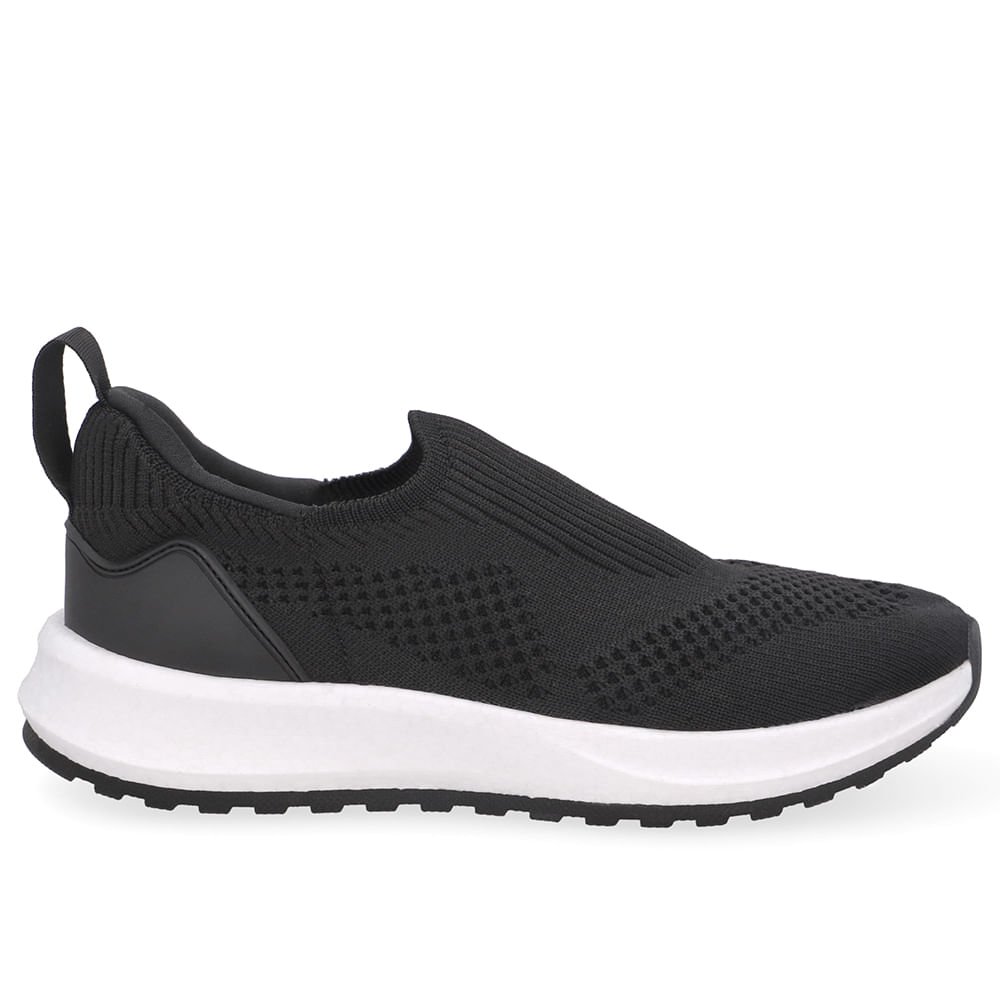 Tênis Slip On Tricot Preto