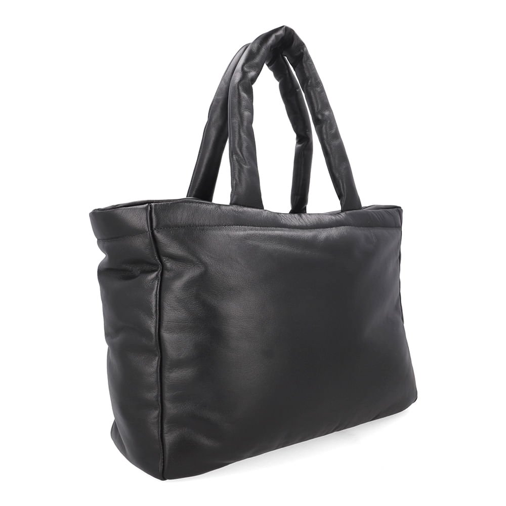 Bolsa Shopper Couro Preta