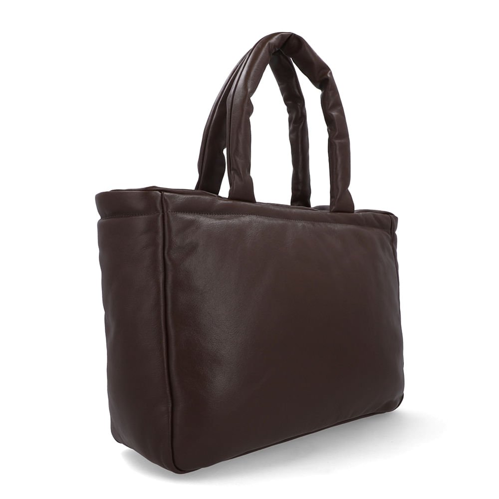 Bolsa Shopper Couro Marrom Pinhão