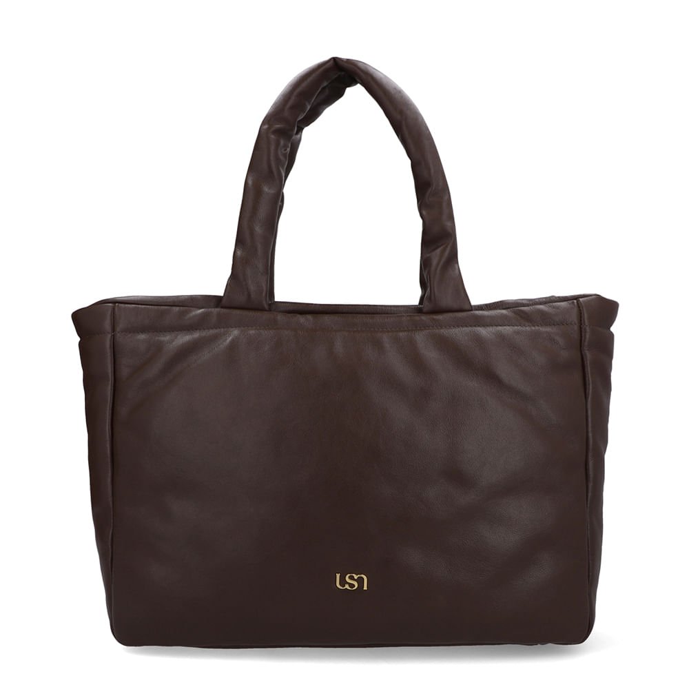 Bolsa Shopper Couro Marrom Pinhão Pinhão 4