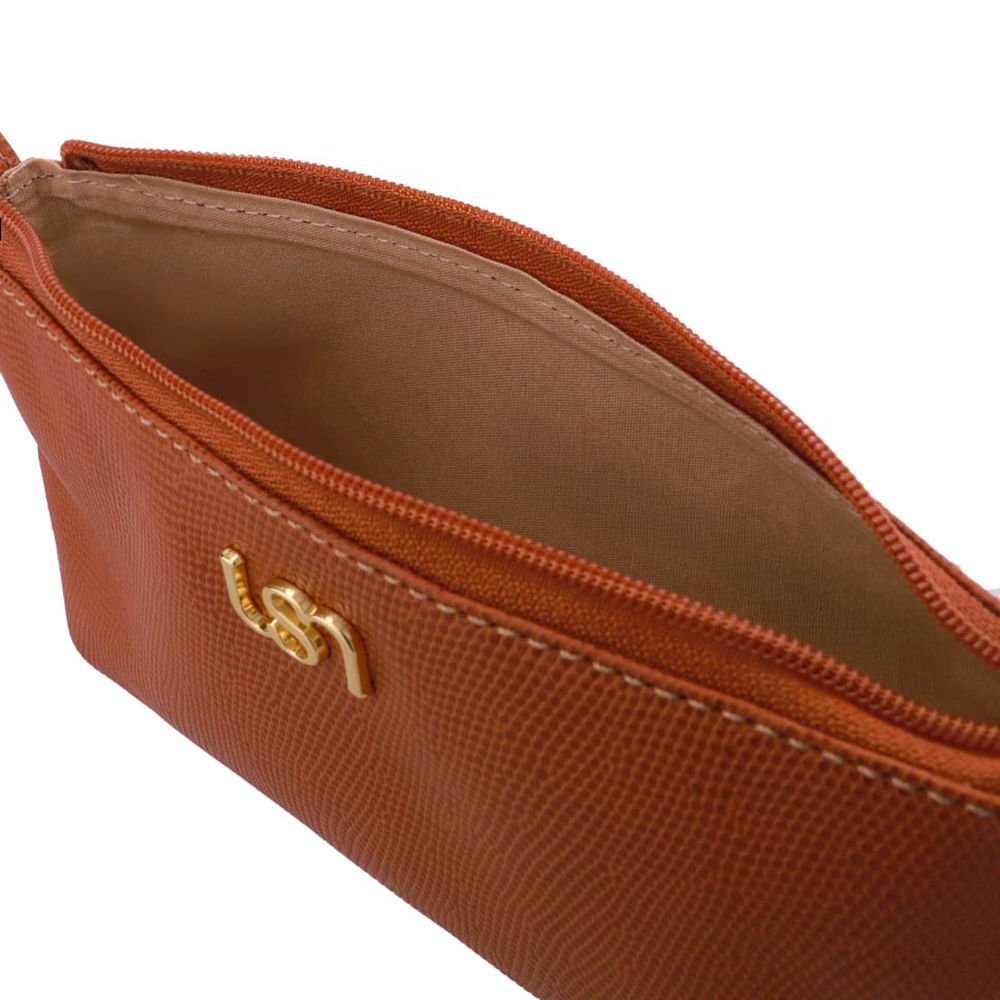 Kit Bolsa Tiracolo Cinto Couro Marrom Marrom 2