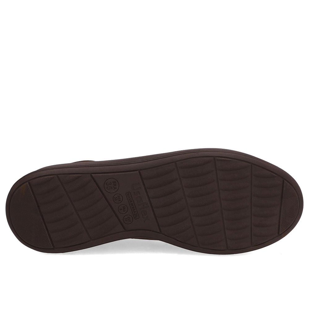 Tênis Slip On Elastano Marrom Ganache Marrom 5