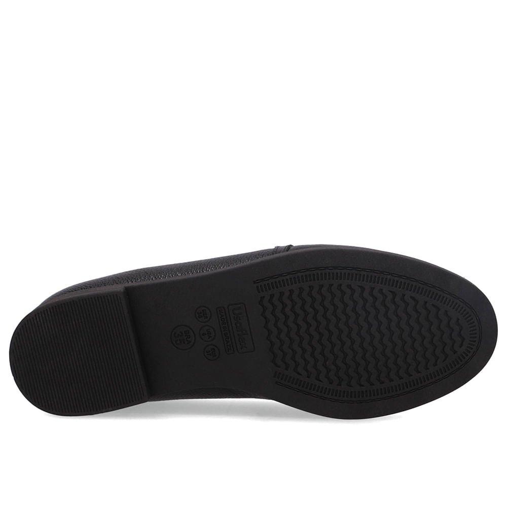 Loafer Couro Preto Bridão Preto 5